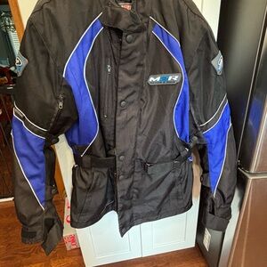 Men's Black and Blue Performance Jacket